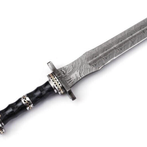 Damascus-Steel-Double-Edge-Viking-Sword