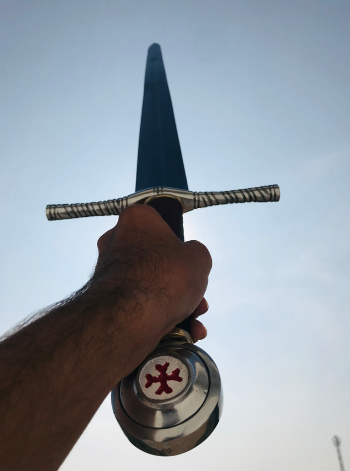 Viking Templar Knight Arming Medieval Sword