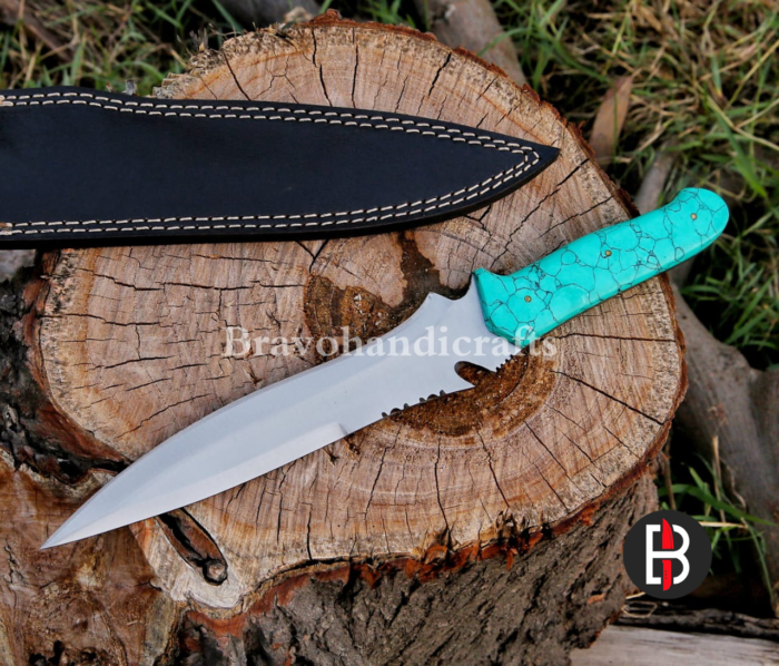 Jack Krauser's Knife Turquoise Stone Handle Knife