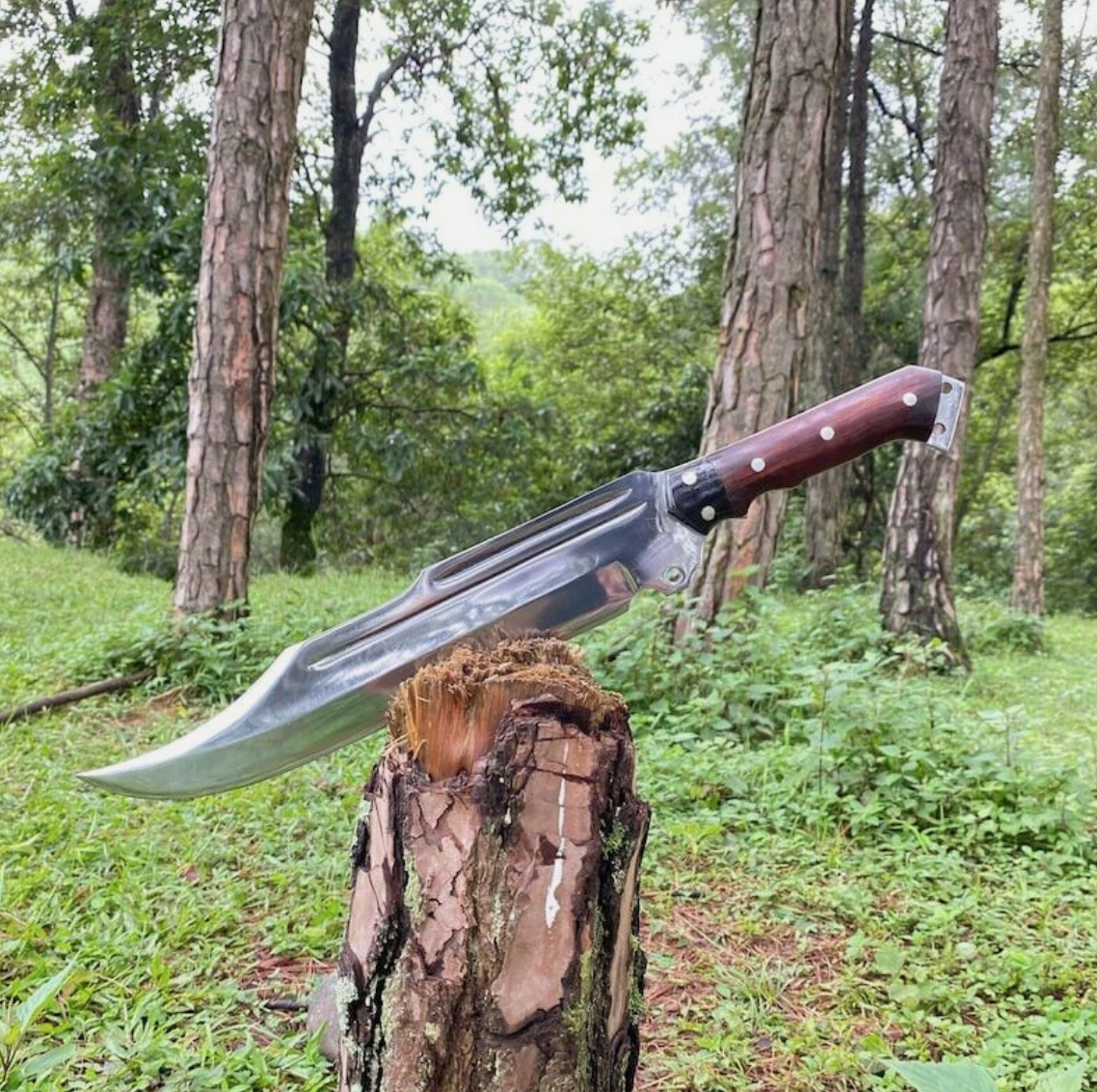 Custom Handmade Carbon Steel Blade Survival Bowie Knife | Hunting Knife Camping 8