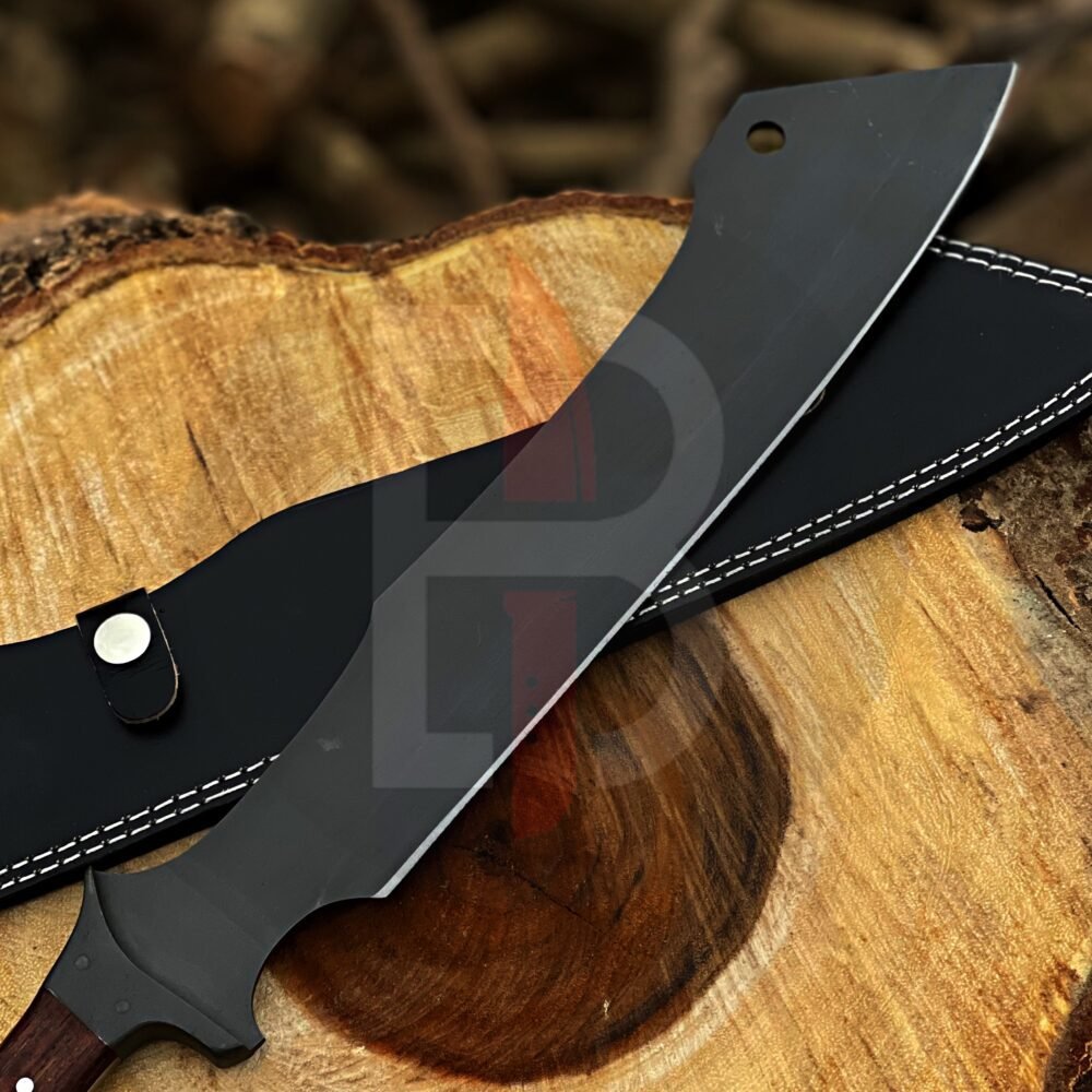 Mesheti Machete knife Fixed blade kukri knife, Camping Survival hunting viking ...