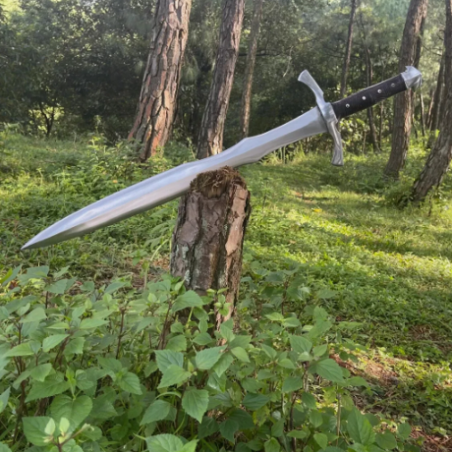 CUSTOM HANDMADE D2 TOOL STEEL VIKING SWORD COMBAT SWORD WARRIOR SWORD