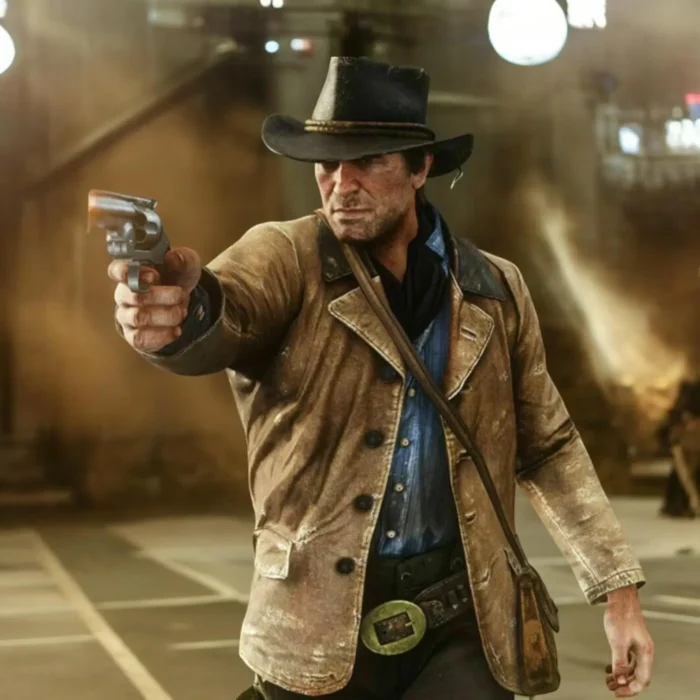 Arthur Morgan Tan Leather Coat