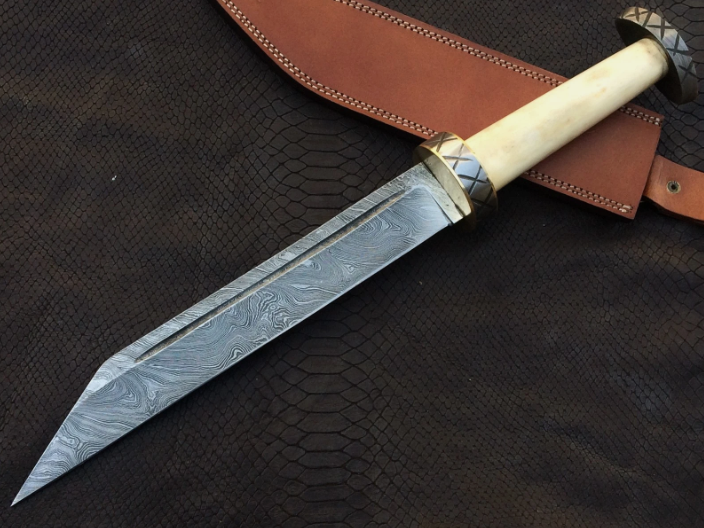 Medieval Viking Sax Bone Grip