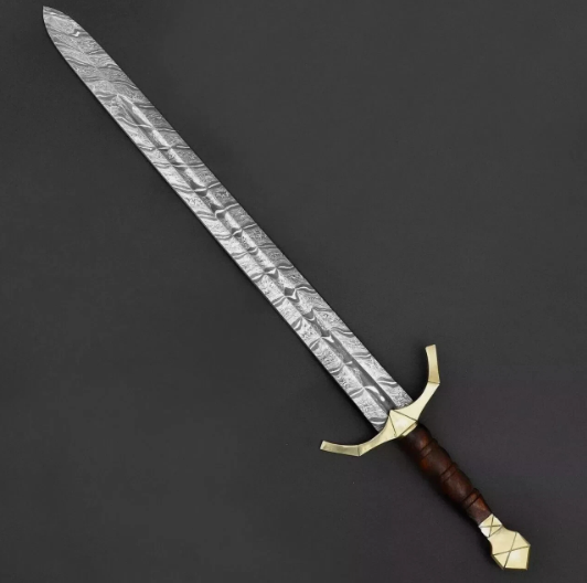 1 Damascus Steel Viking Sword