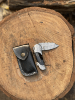 Handmade Damascus Folding Knife