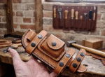 Handmade Brown Leather Knife Sheath