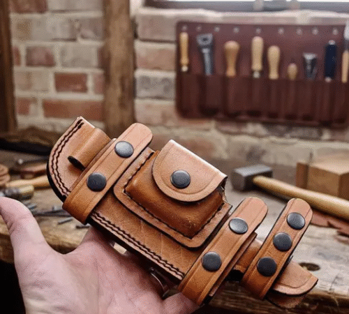 Handmade Brown Leather Knife Sheath