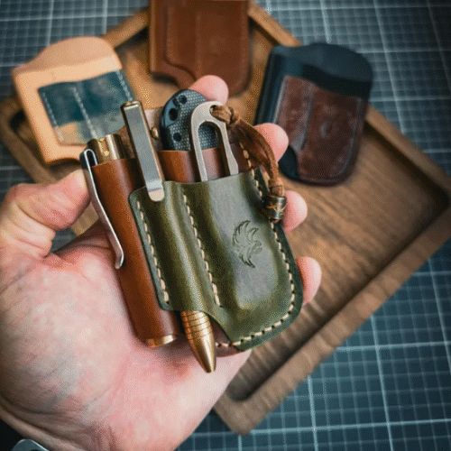 Leather Edc Pocket Organizer,