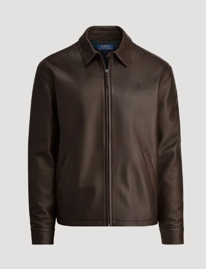 leather slim jacket