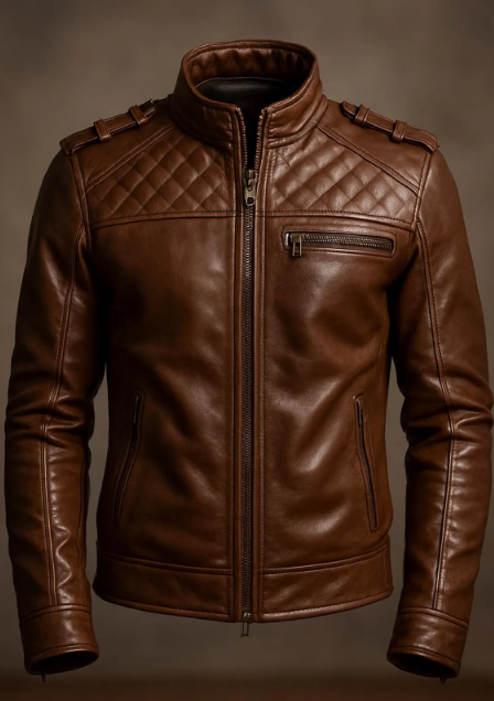 Biker Style Leather Jacket