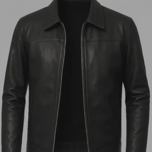 Black Harrington Leather Jacket