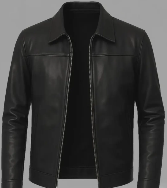 Black Harrington Leather Jacket