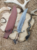 Custom Handmade Carbon Steel Blade Hunting Knife