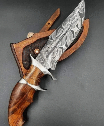 DAMASCUS STEEL HUNTING KNIFE