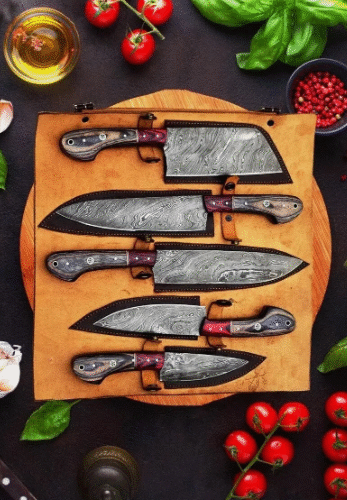 Damascus Steel Chef Set