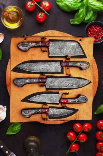 Damascus Steel Chef Set