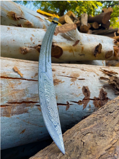 2 Handmade Damascus Steel Muslim Sword