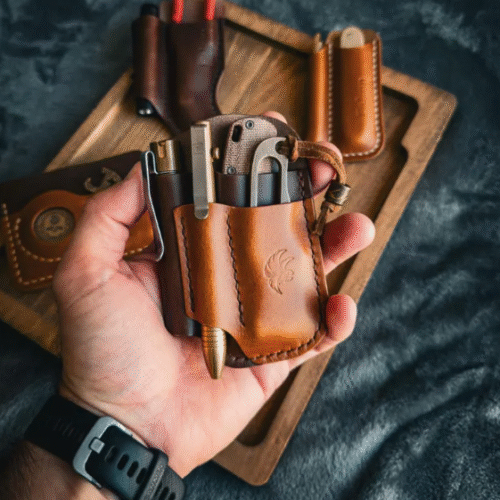 Leather Edc Pocket Organizer,