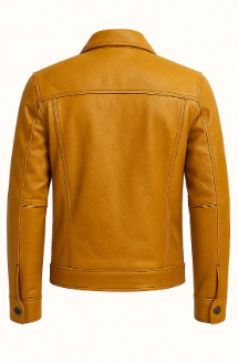 Men's Leather Jacket-Slim Fit