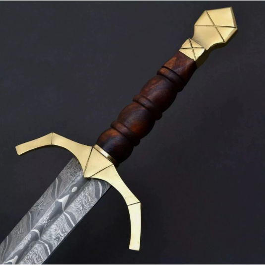 3 Damascus Steel Viking Sword