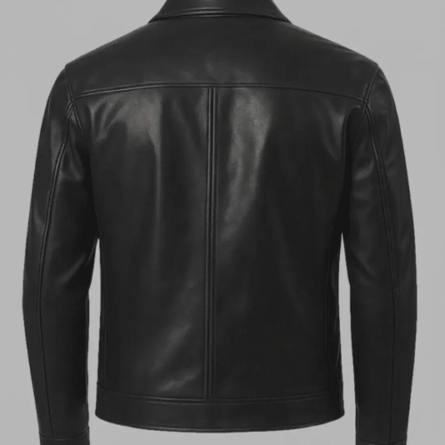 Black Harrington Leather Jacket