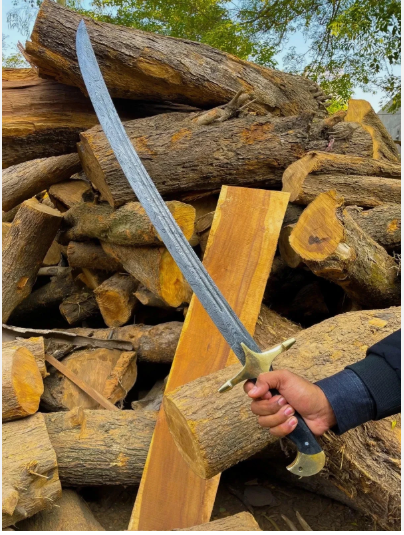 Handmade Damascus Steel Muslim Sword