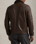 leather slim jacket