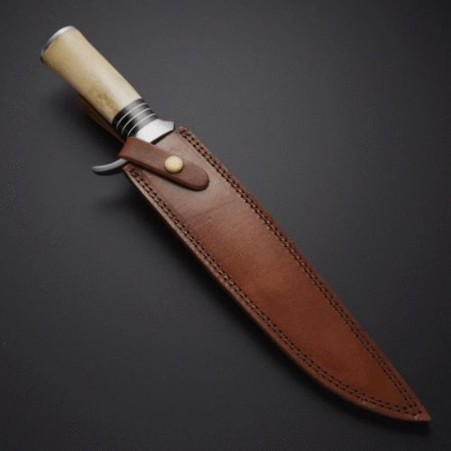 D2 Steel Hunting Bowie Knife