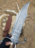 Custom Handmade Carbon Steel Blade Hunting Knife