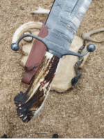 Custom Handmade Carbon Steel Blade Hunting Knife