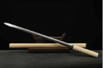 Folded steel Shirasaya Jian sword