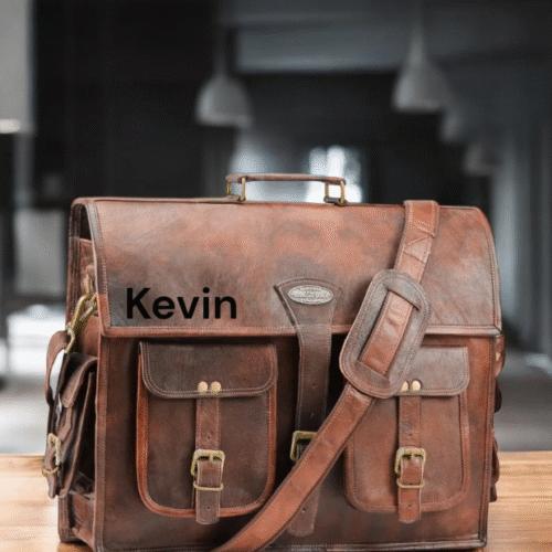 Leather Messenger Briefcase