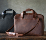 Leather Travel Laptop Bag