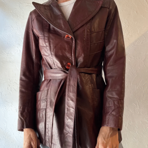 Burgundy Leather Jacket