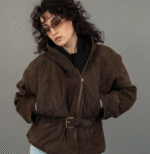 Biker Jacket with Hood