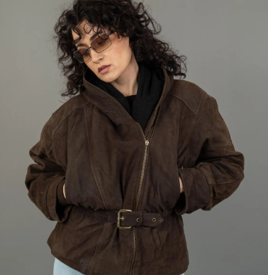 Biker Jacket with Hood