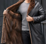 Hooded Leather Coat