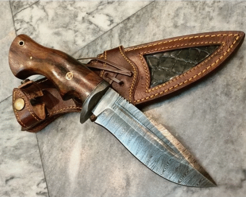 Damascus Hunting Knife