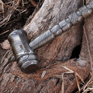 Damascus Steel Hammer
