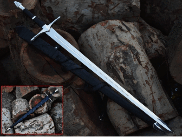Real Medieval Long Sword Hand Forged High Carbon Steel Two Handed 