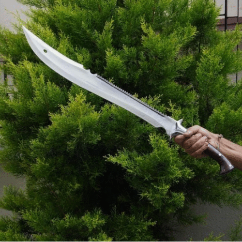 Hunting Machete Knife Black Edge