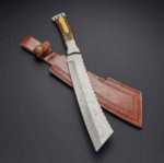 Damascus Steel Machete Knife