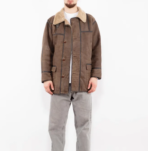 Brown Sheepskin Coat