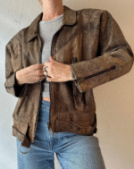 Leather Bomber Jacket