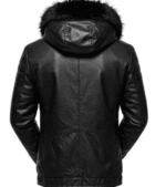Hooded Leather Jacket
