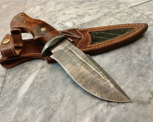 Damascus Hunting Knife