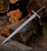 Medieval Sword With Leather Sheath
