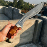 Handmade Bowie Knife with Leather Sheath