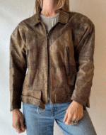 Leather Bomber Jacket